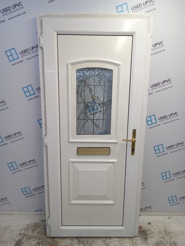 Used White Upvc Front Door 920mm x 2050mm 0050 - Image 2