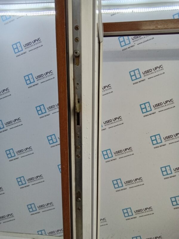 Used Oak Upvc French Patio Doors 1845mm x 2100mm EA1 - Image 3