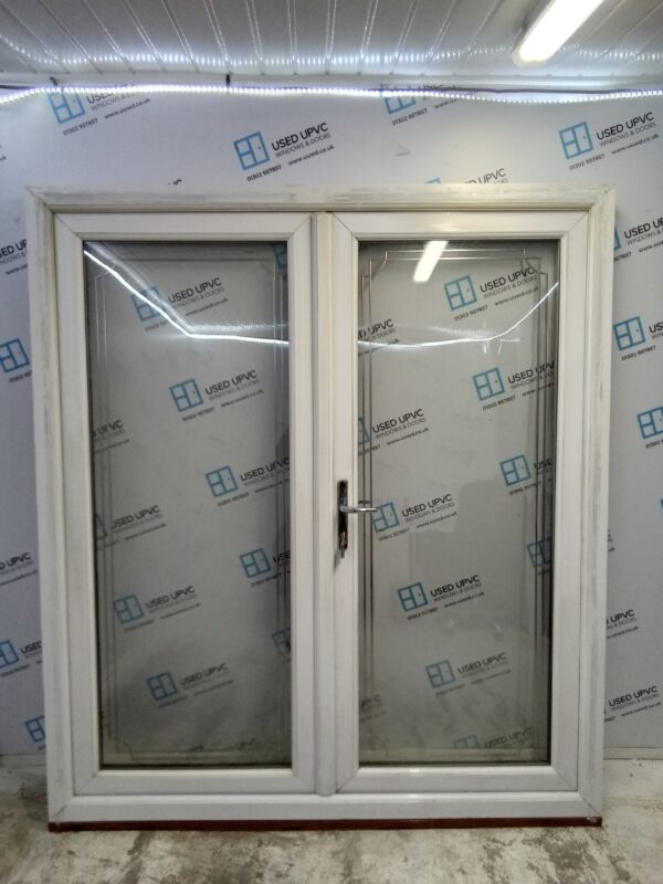 Used Oak Upvc French Patio Doors 1845mm x 2100mm EA1 - Image 6