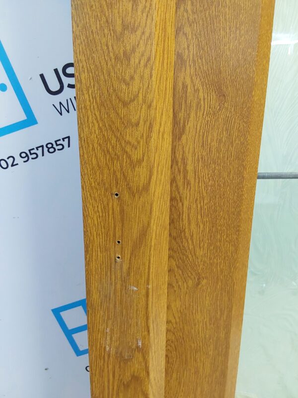 Used Oak Upvc Front Door 915mm x 2055mm (Reduce To 895mm) 0179 - Image 9