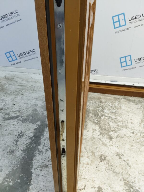 Used Oak Upvc Front Door 915mm x 2055mm (Reduce To 895mm) 0179 - Image 5