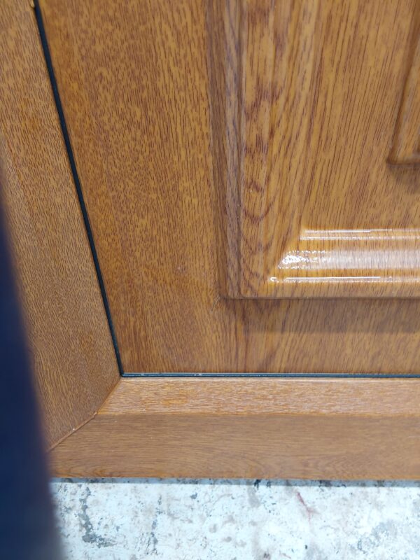 Used Oak Upvc Front Door 915mm x 2055mm (Reduce To 895mm) 0179 - Image 6