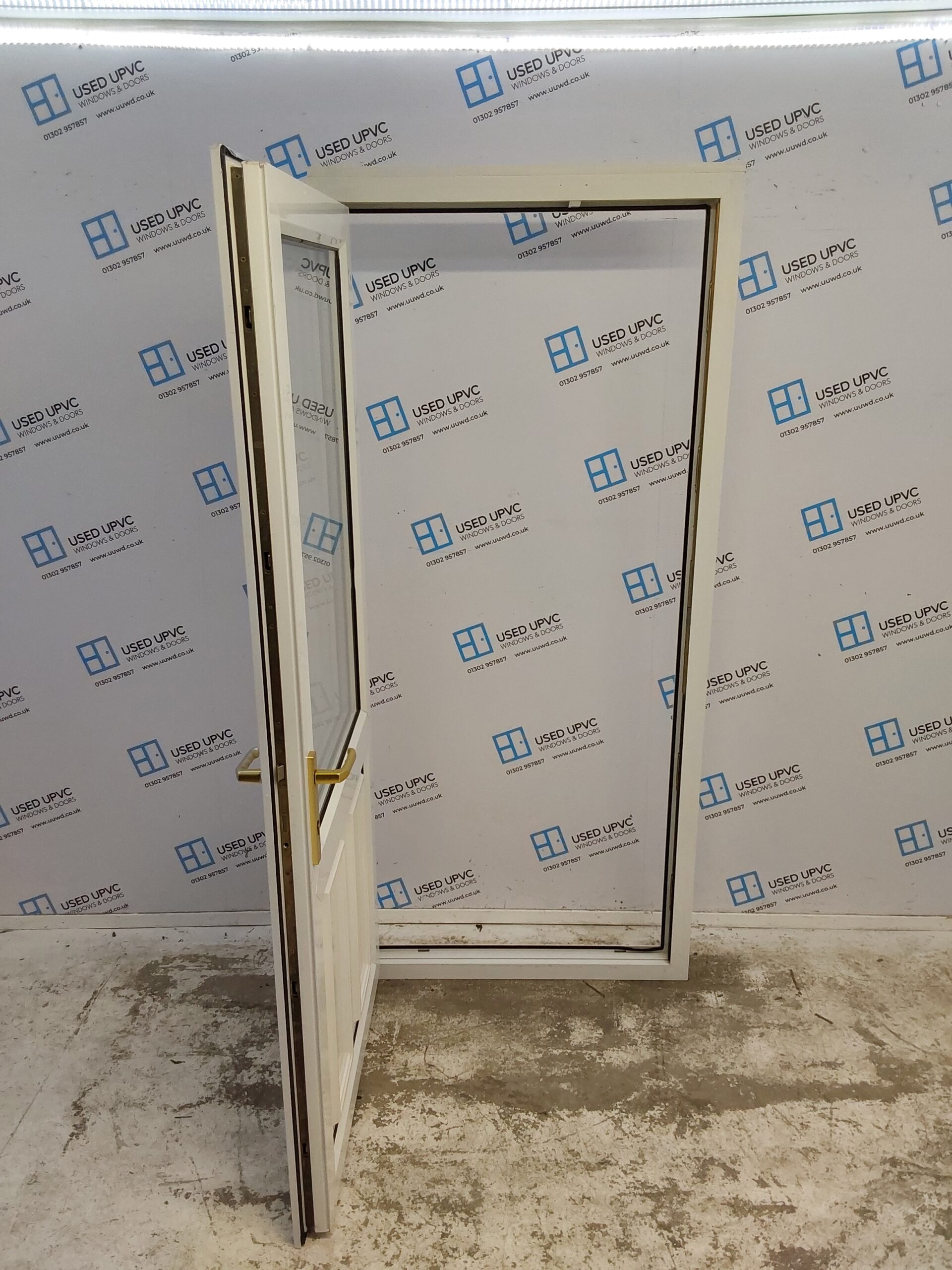 Used White Upvc Back Door 930mm x 2040mm (Reduce To 2020mm) 0132 | Used ...