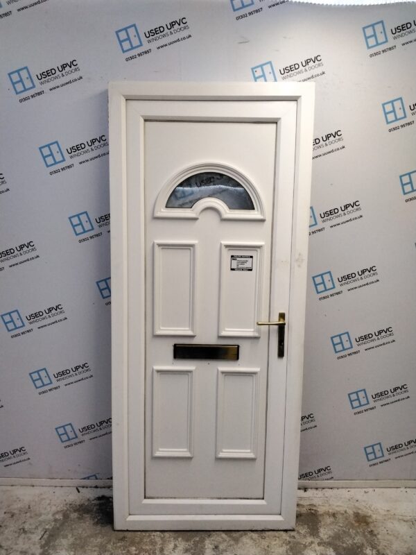Used White Upvc Front Door 865mm x 2040mm 0724