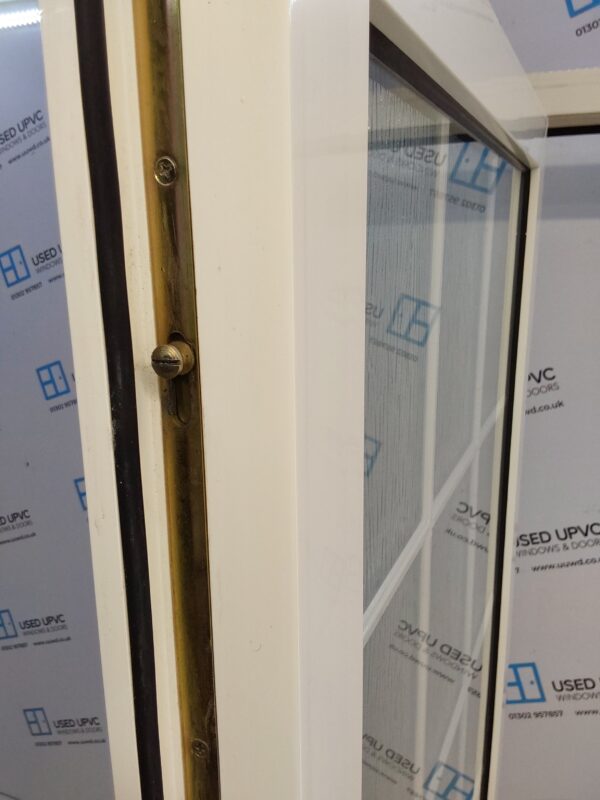 Used White Upvc Full Glass Back Door 925mm x 2040mm 0357 - Image 6