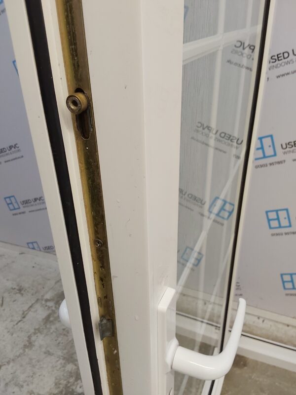 Used White Upvc Full Glass Back Door 925mm x 2040mm 0357 - Image 7