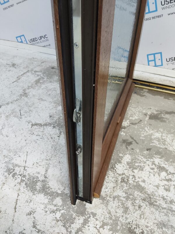 Used Hazel Nut Upvc Front Door And Side Panel 1150mm x 2110mm DS001 - Image 6