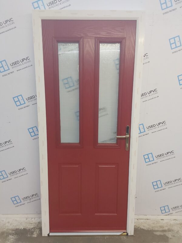 Brand New Red Composite Back Door 915mm x 2075mm ND88