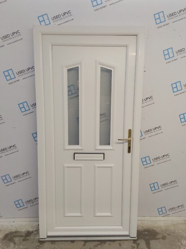 Used White Upvc Front Door 990mm x 2060mm C6051