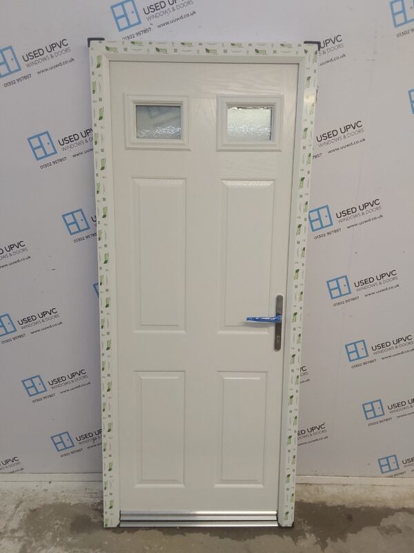 Brand New White Composite Back Door 850mm x 2020mm C1ND03