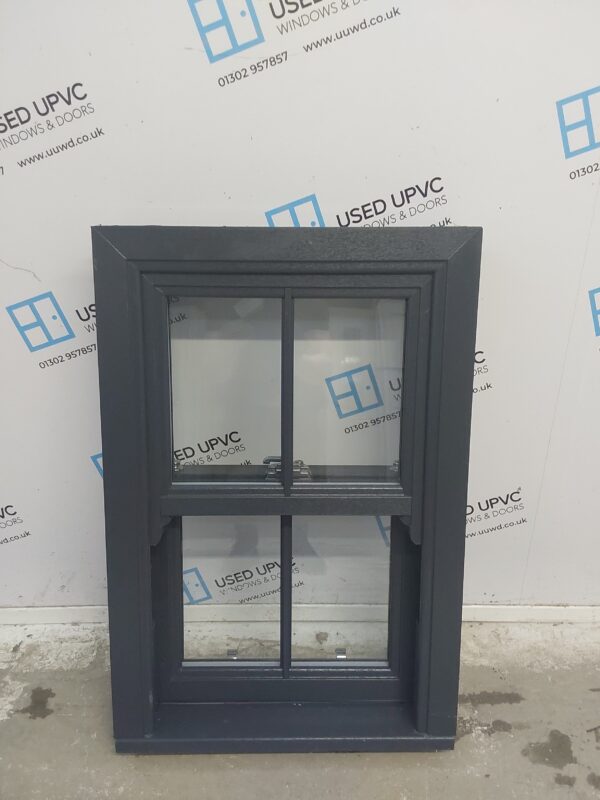 Brand New Anthracite Grey Upvc Sliding Sash Window (Ex-display) 600mm x 895mm SS03