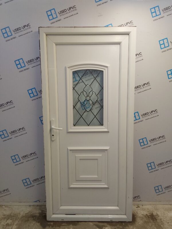 Used White Upvc Back Door 960mm x 2085mm 0179