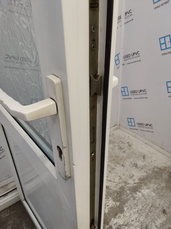 Used White Upvc Back Door 850mm x 2020mm 0357 - Image 7