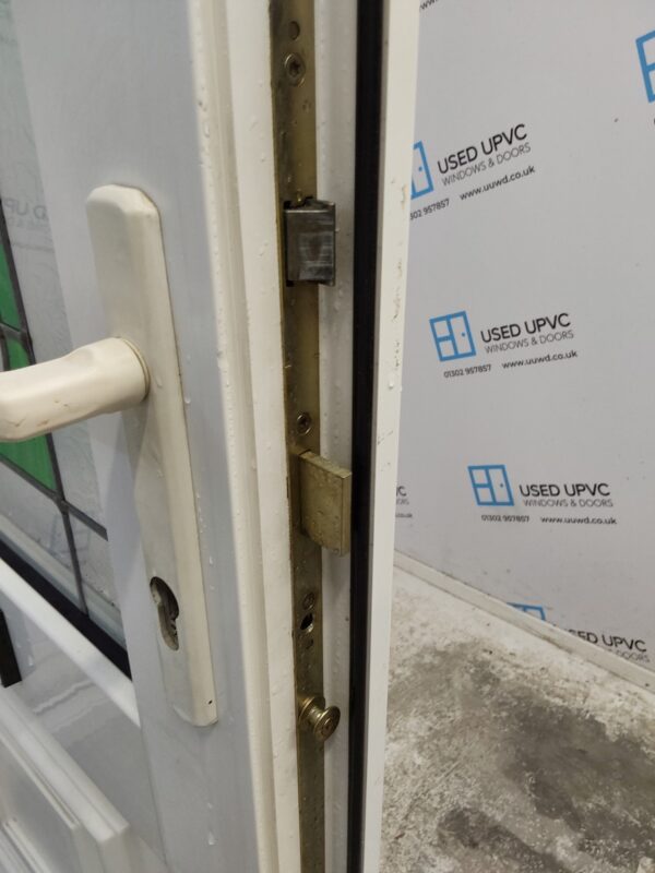 Used White Upvc Front Door And Side Panel 1215mm x 2065mm DS047 - Image 5