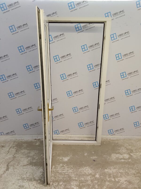 Used White Upvc Back Door (Outwards Opening) 955mm x 2060mm 0553 - Image 2