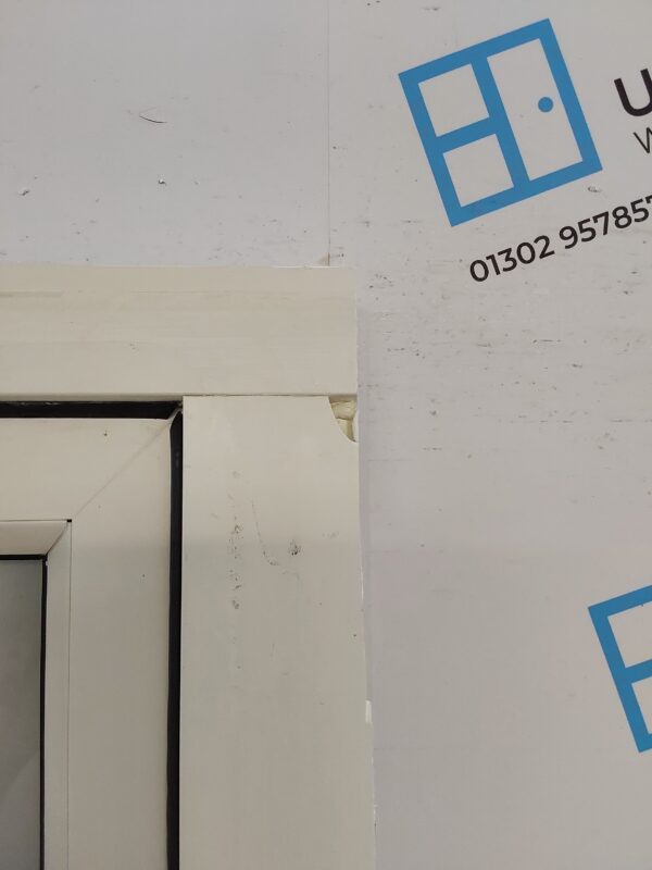 Used White Upvc Back Door (Outwards Opening) 955mm x 2060mm 0553 - Image 9