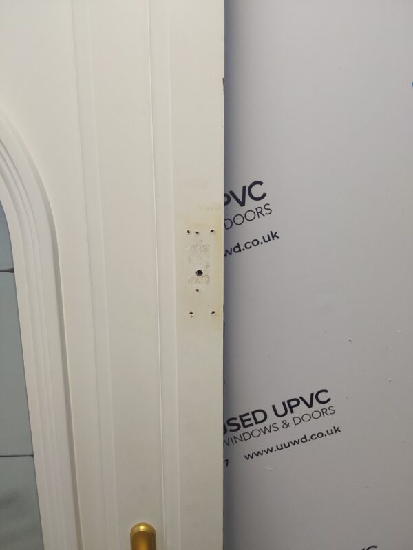 Used White Upvc Front Door And Toplight 860mm x 2320mm 0222 - Image 7