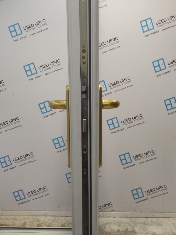 Used White Upvc Front Door And Toplight 860mm x 2320mm 0222 - Image 5