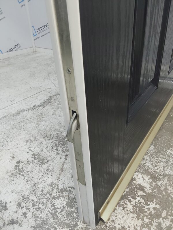 Used Black Composite Front Door 1020mm x 2080mm (reduce to 980mm) 0609 - Image 7