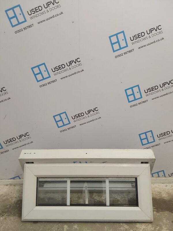 Used White Upvc Window 800mm x 355mm W0431 - Image 2