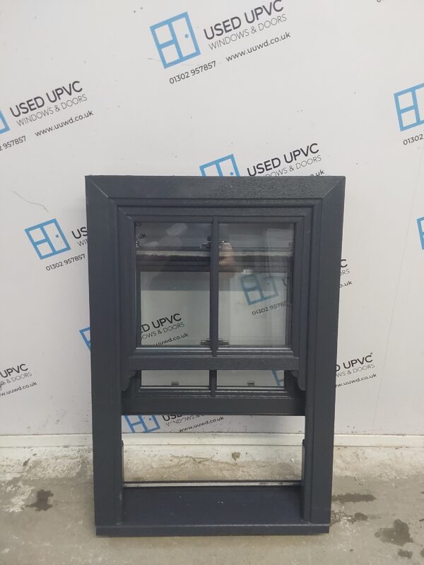 Brand New Anthracite Grey Upvc Sliding Sash Window (Ex-display) 600mm x 895mm SS03 - Image 2