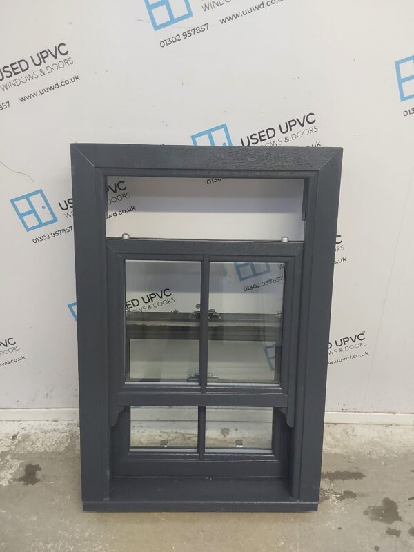 Brand New Anthracite Grey Upvc Sliding Sash Window (Ex-display) 600mm x 895mm SS03 - Image 3