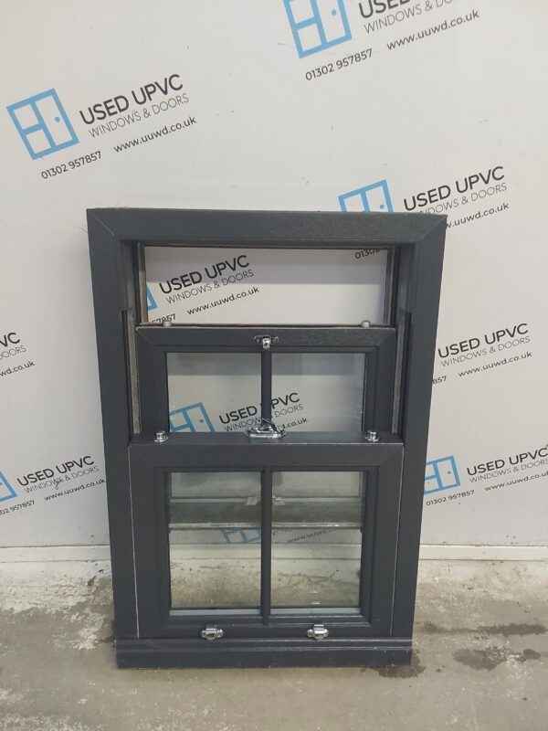 Brand New Anthracite Grey Upvc Sliding Sash Window (Ex-display) 600mm x 895mm SS03 - Image 4