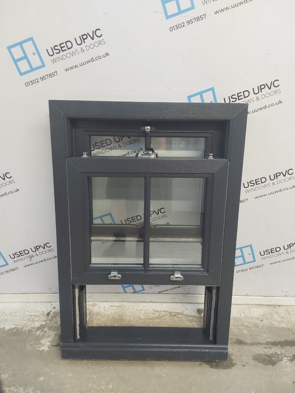 Brand New Anthracite Grey Upvc Sliding Sash Window (Ex-display) 600mm x 895mm SS03 - Image 5