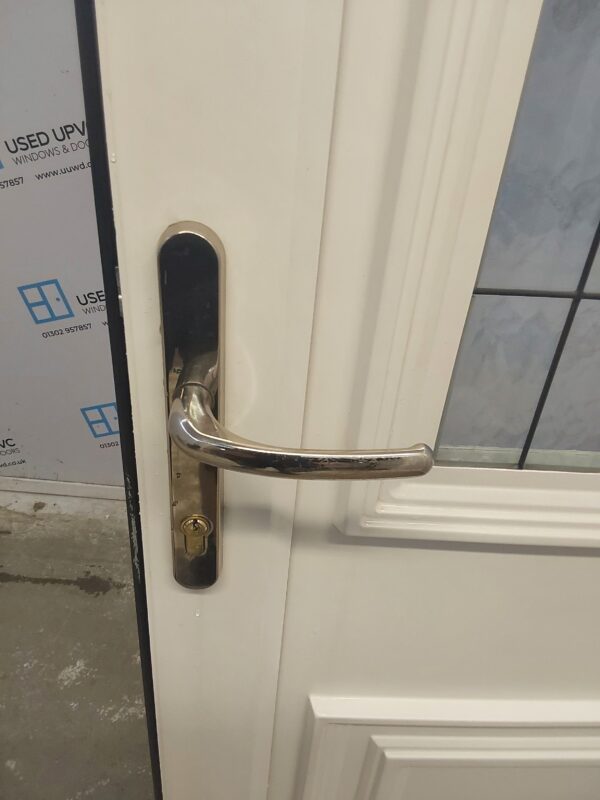 Used White Upvc Back Door 910mm x 2060mm (Reduce To 865mm) 0317 - Image 7
