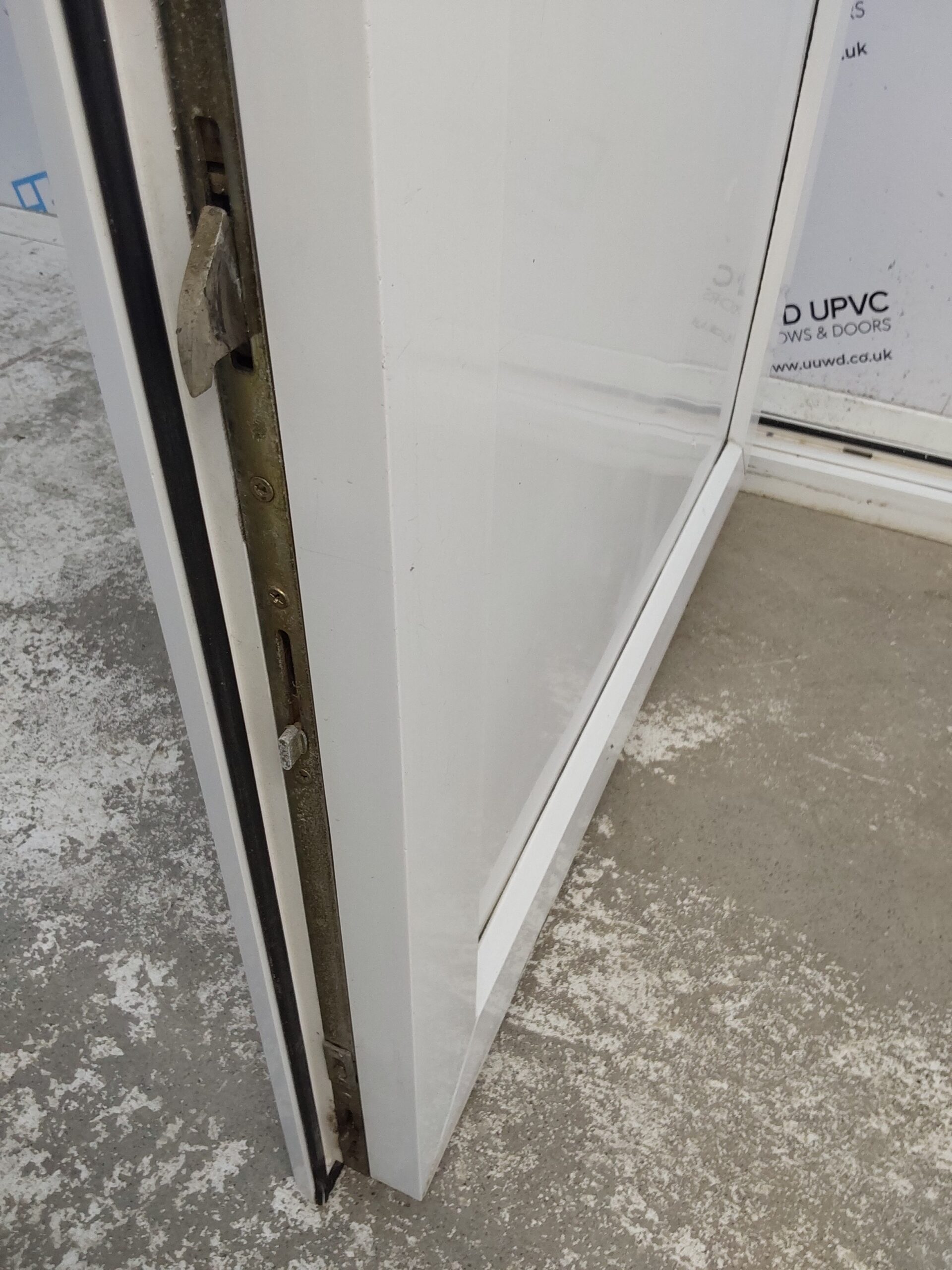 Used White Upvc Back Door 910mm x 2005mm 0611 | Used UPVC Windows & Doors