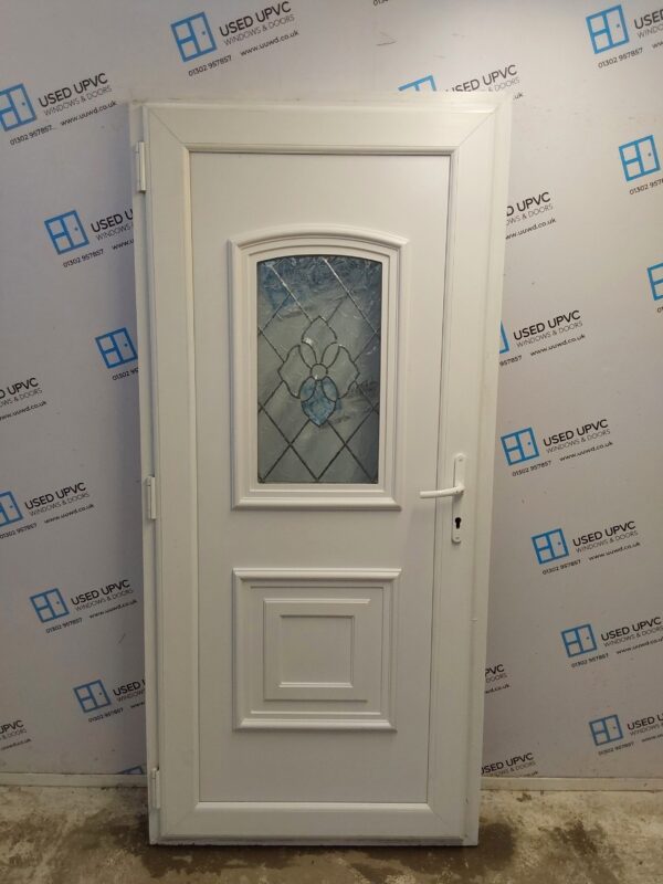 Used White Upvc Back Door 960mm x 2085mm 0179 - Image 2