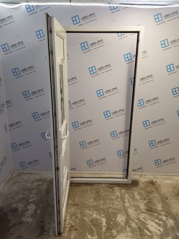 Used White Upvc Back Door 960mm x 2085mm 0179 - Image 3