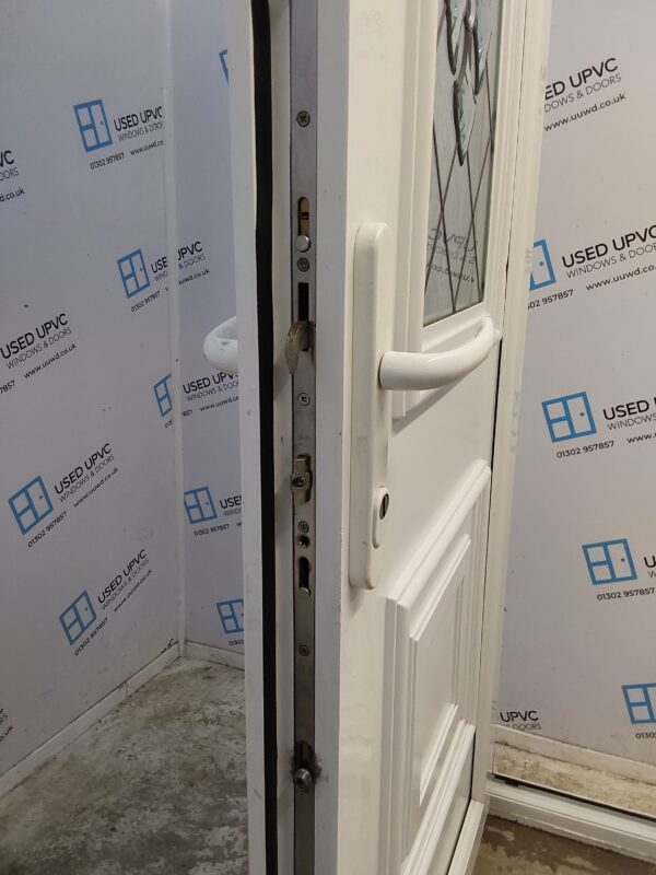 Used White Upvc Back Door 960mm x 2085mm 0179 - Image 5