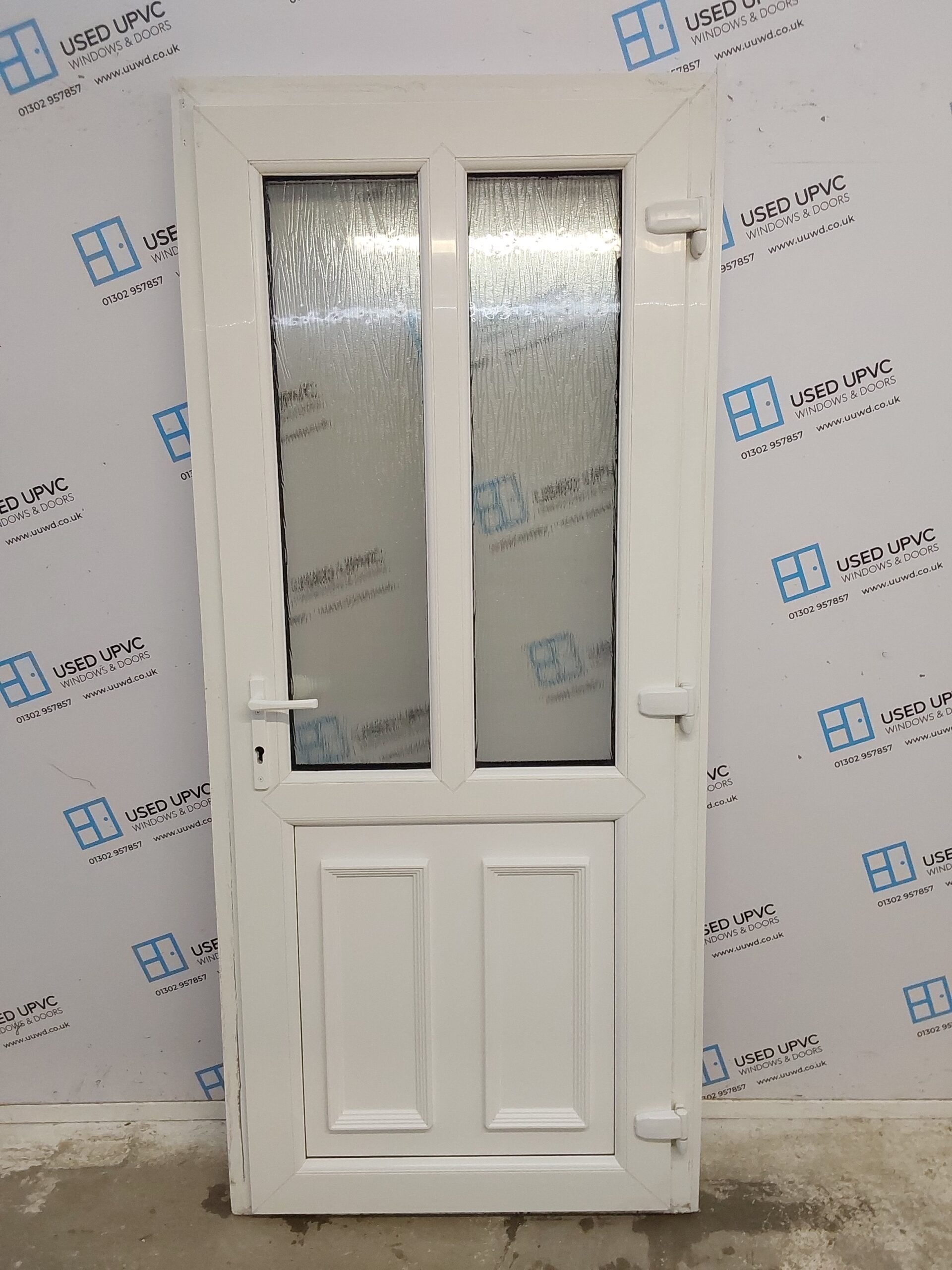 Used White Upvc Back Door 910mm x 2075mm (reduce to 895mm) 0566 | Used ...