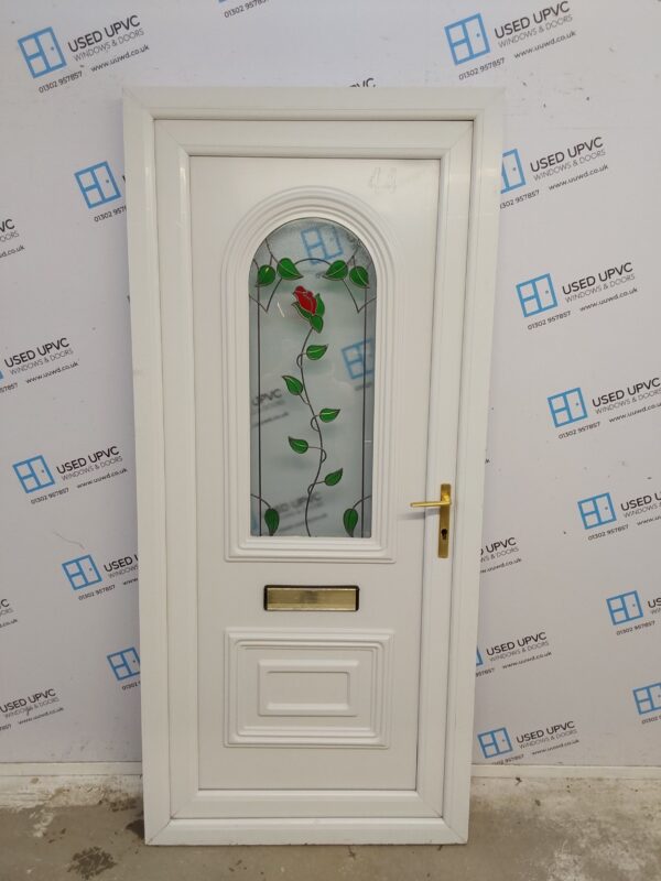 Used White Upvc Front Door 920mm x 2030mm 0252