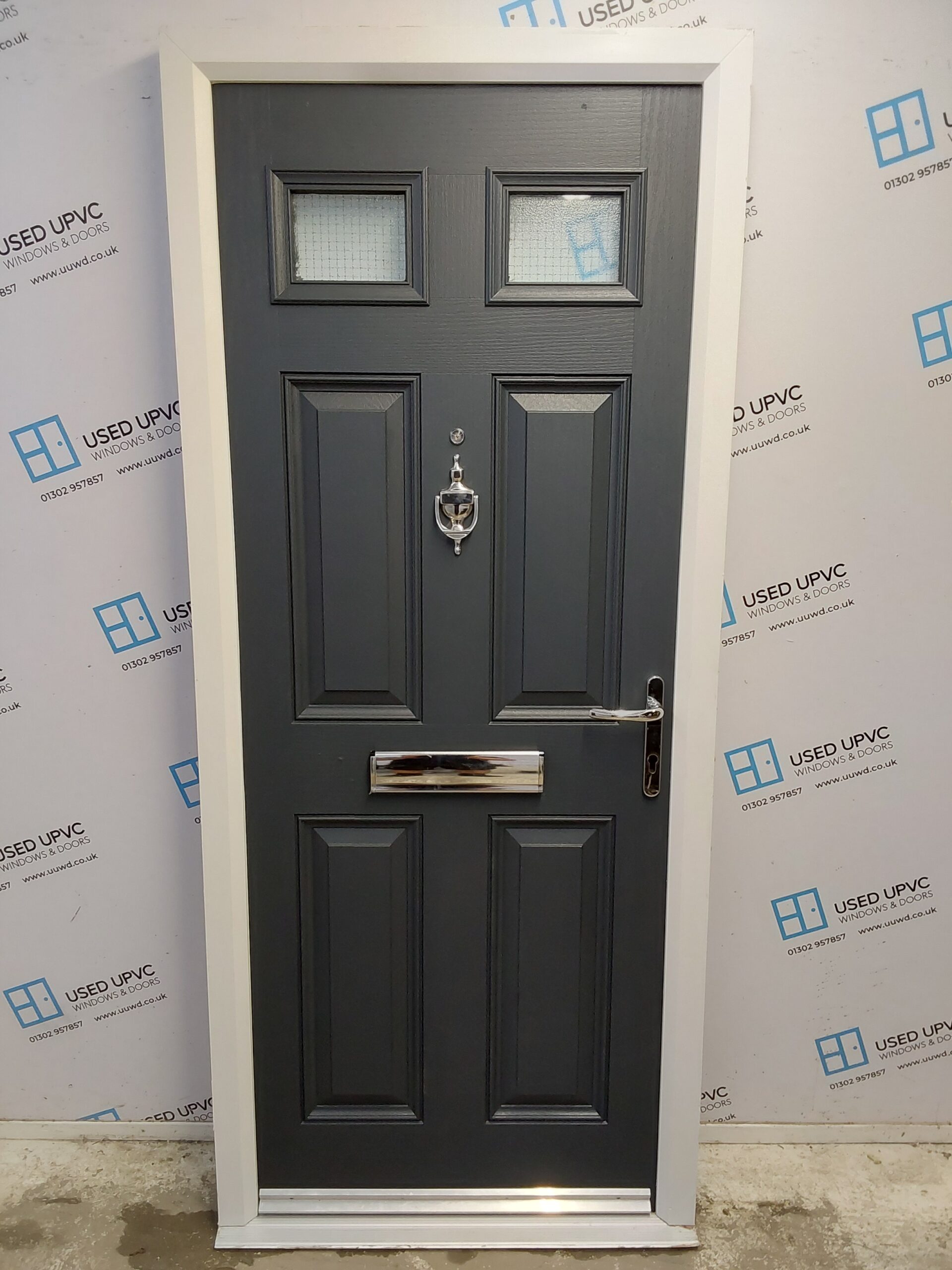 Used Anthracite Grey Composite Front Door 890mm x 2060mm 0006 | Used ...