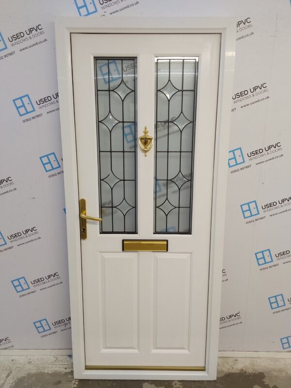 Used White Composite Front Door 880mm x 2050mm 0065