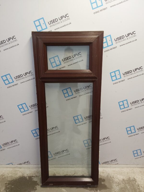 Used Woodgrain Upvc Window 600mm x 1550mm (Reduce To 1530mm) C5057