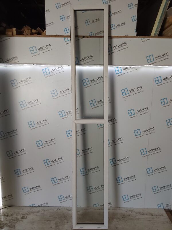 Used White Upvc Side Panel Window 500mm x 3025mm ALR007