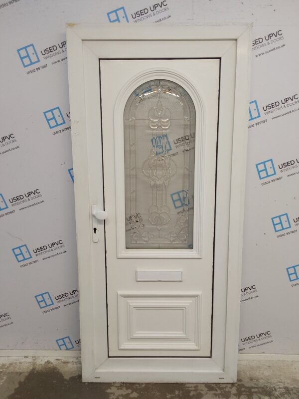Used White Upvc Front Door 895mm x 1935mm 0509