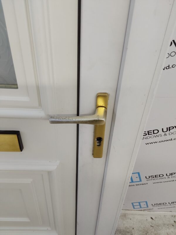 Used White Upvc Front Door 915mm x 2055mm (Reduce To 900mm) 0604 - Image 8