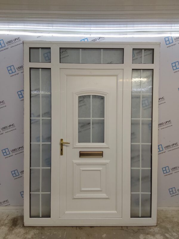 Used White Upvc Front Door And Side Panels With Toplight (Outwards opening) 1670mm x 2280mm DS007 - Image 6
