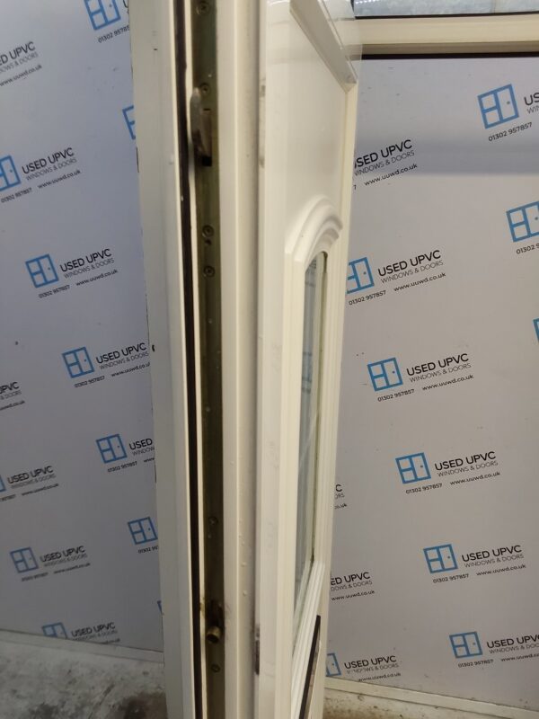 Used White Upvc Front Door And Side Panels With Toplight (Outwards opening) 1670mm x 2280mm DS007 - Image 3
