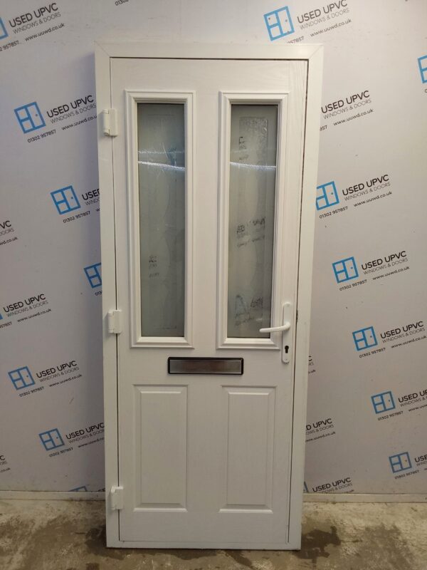 Used White Composite Front Door 820mm x 2000mm 0458 - Image 2