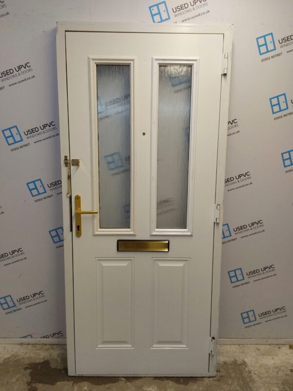 Used White Composite Front Door 910mm x 2015mm 0373 - Image 2