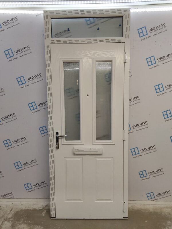 Brand New White Composite Front Door And Toplight 920mm x 2380mm ND12 - Image 2