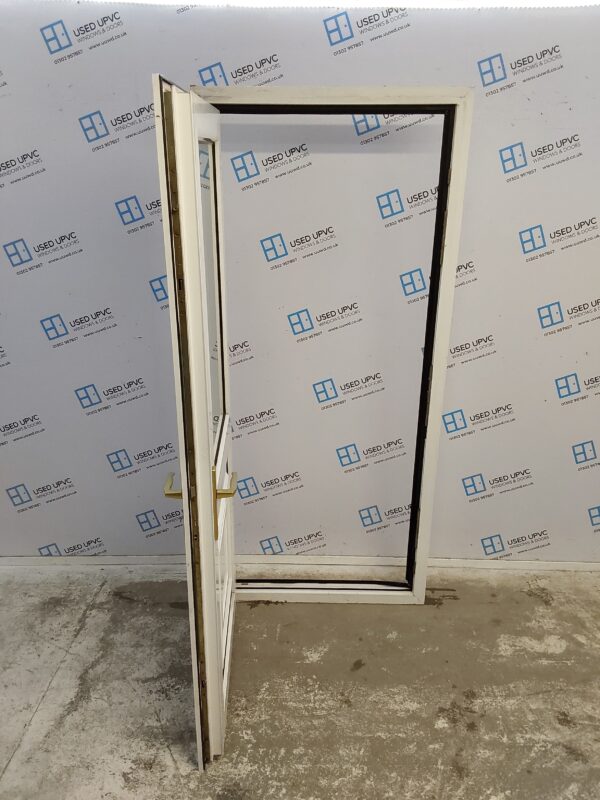 Used White Upvc Back Door 910mm x 2035mm 0778 - Image 3
