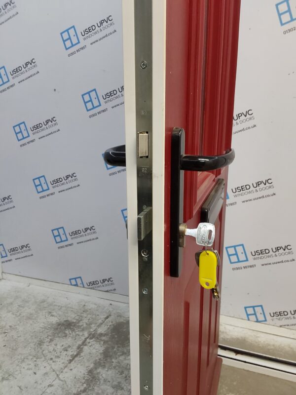 Used Red Composite Front Door 945mm x 2060mm 0686 - Image 5