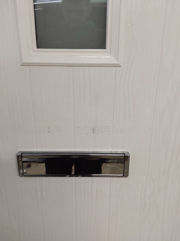 Used Light Grey Composite Front Door 900mm x 2110mm 0252 - Image 7