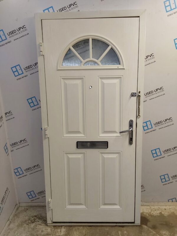 Used White Composite Front Door 950mm x 2045mm 0263 - Image 2